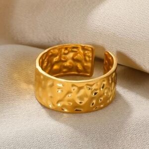 18k gold Plated Stainless steel ring